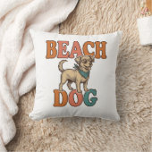Strandhond Vintage Gravure Grafisch Ontwerp_1 Kussen (Deken)