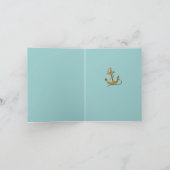 strandhouten anker trouw bruidspaar bedankt (Binnen)