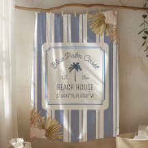 Strandhuis Blauwe Strepen Coastal Boho Boerderij