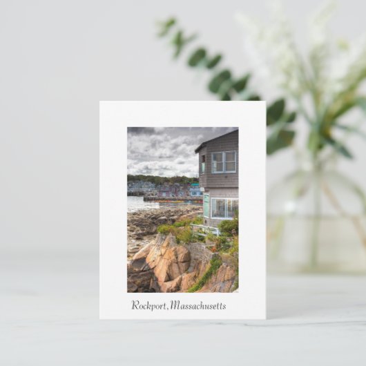 strandhuis briefkaart (Staand voorkant)