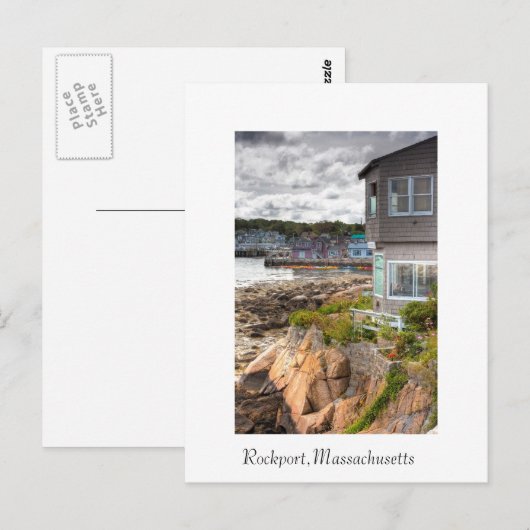  strandhuis briefkaart (Voorkant / Achterkant)