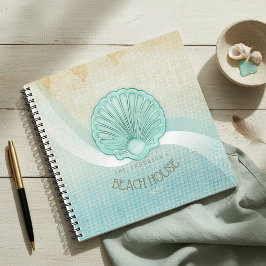Strandhuis Clam Shell Aqua Blauwe ID623 Notitieboek