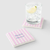 STRANDHUIS coaster Stenen Onderzetter (Zijkant)