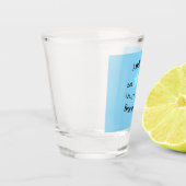 Strandhuis Datum jaar aangepaste coördinaten toevo Shot Glas (Links)