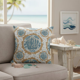 Strandhuis decor verborgen vis kussen