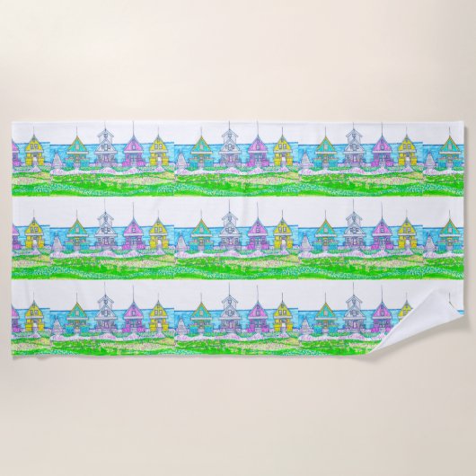 Strandhuis Helder Strandhanddoek Strandlaken (Voorkant)