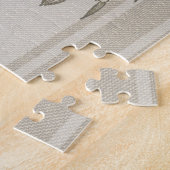 Strandhuis Krab Kust Kuststrook Vintage Legpuzzel (Zijkant)