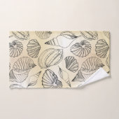 Strandhuis met schelpen Nautilus Bad Handdoek (Handdoek)