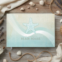 Strandhuis Nautilische Zeester Aqua Blauwe ID623