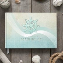 Strandhuis Nautilus Stuurwiel Aqua Blauw ID623