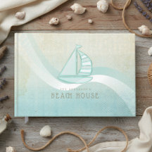 Strandhuis Nautilus Zeilboot Aqua Blauwe ID623