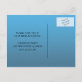 Strandhuis Oceaan Schelp Adreswijziging Aankondigingskaart (Achterkant)