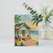 Strandhuis Oceanisch | Contact houden Briefkaart (Staand voorkant)