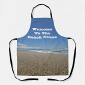 Strandhuis Pacific Coast Landschap Foto aan zee Schort (Voorkant)