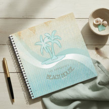 Strandhuis Palmboom Aqua ID623