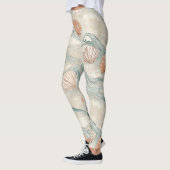 Strandhuis Schelpenpatroon Leggings (Links)