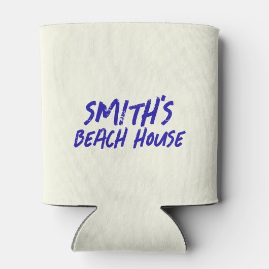 Strandhuis vis koelbox blikjeskoeler (Achterkant)