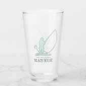 Strandhuis Visser Aqua Blauwe ID623 Glas (Achterkant)