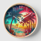 strandhuis voor prachtige kleurrijke palmen (Voorkant)