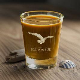 Strandhuis Zeemeeuw Goud ID623 Shot Glas