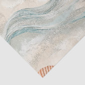 Strandhuis Zeeschelpenpatroon Tissuepapier (Detail)