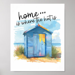 Strandhuis Zoete Thuis Citaten Zomer Vakantie Poster
