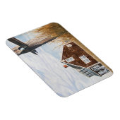 Strandhuis Zonsopgang Flexibele Magneet (Rechterzijde)