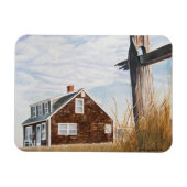 Strandhuis Zonsopgang Flexibele Magneet (Horizontaal)