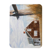 Strandhuis Zonsopgang Flexibele Magneet (Verticaal)