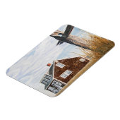 Strandhuis Zonsopgang Flexibele Magneet (Linkerzijde)