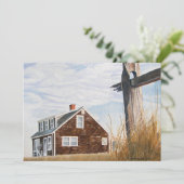 Strandhuis Zonsopgang Kaart (Staand voorkant)