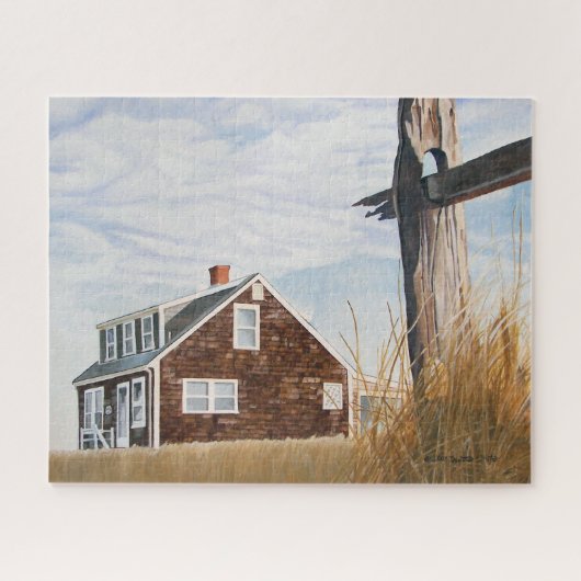 Strandhuis Zonsopgang Legpuzzel (Horizontaal)