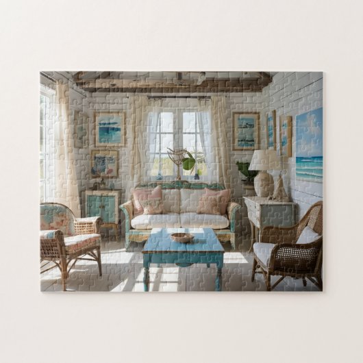 Strandhuisje Legpuzzel (Horizontaal)
