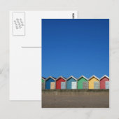 strandhuisjes briefkaart (Voorkant / Achterkant)