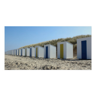 Strandhuisjes, Cadzand-Bad, Nederland Perfect Poster