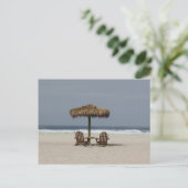 strandhut briefkaart (Staand voorkant)