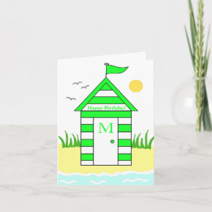 Strandhut Groen Pasje Kaart