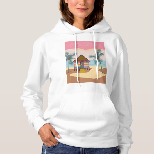 strandhut hoodie (Voorkant)