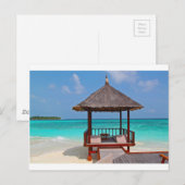 Strandhut Tropical Paradise Peace Relax Remote Briefkaart (Voorkant / Achterkant)