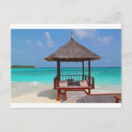 Strandhut Tropical Paradise Peace Relax Remote Briefkaart