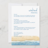 Strandhutjes Meisjesweekend Reisplan Kaart (Achterkant)