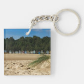 Strandhutten bij Wells Norfolk sleutelhanger (Achterkant)