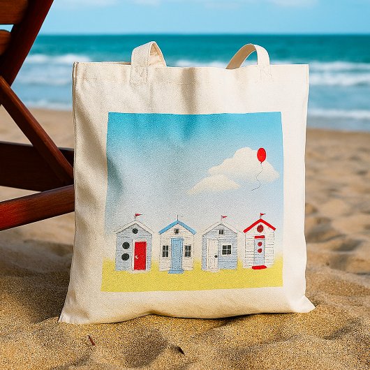 Strandhutten Boodschappentas Tote Bag