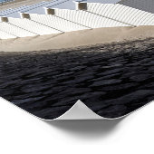 Strandhutten in Fort Mahon in Frankrijk Poster (Hoek)