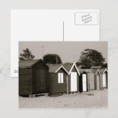 Strandhutten, Mersea Island, Essex, Engeland Briefkaart (Voorkant / Achterkant)