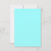 Strandhuwelijk aqua en wit save the date (Achterkant)
