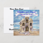Strandhuwelijk Kaart (Voorkant / Achterkant)