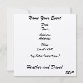 Strandhuwelijk Kaart (Achterkant)