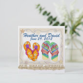 Strandhuwelijk Kaart (Staand voorkant)