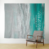 Strandhuwelijk Turquoise Tropische Oceaan Fotocabi Wandkleed (In Situ (horizontaal))